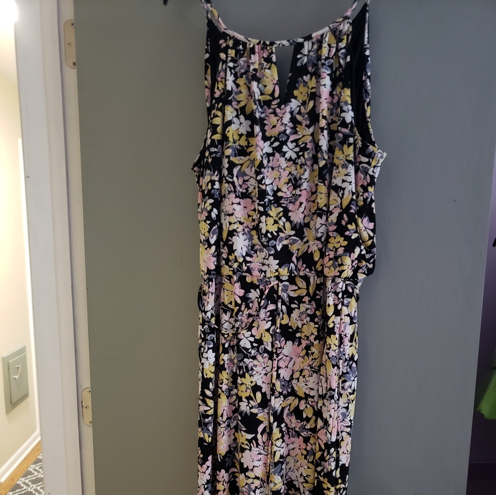 London Times cropped jumpsuit with pockets